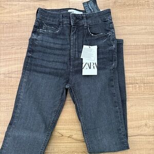 Zara Misty Black High Waist Jeans
